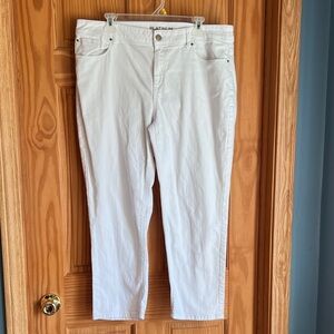 Chico's Platinum White Jeans